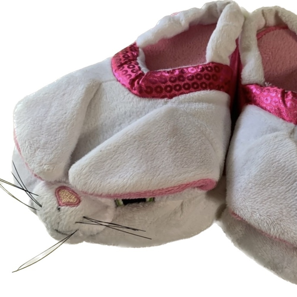 Easter Bunny Rabbit Slippers Toddler 9 10 Ears Lift
